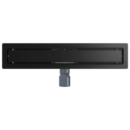 2 In 1 Doucheafvoer Roestvrij Staal 304 60 cm Zwart