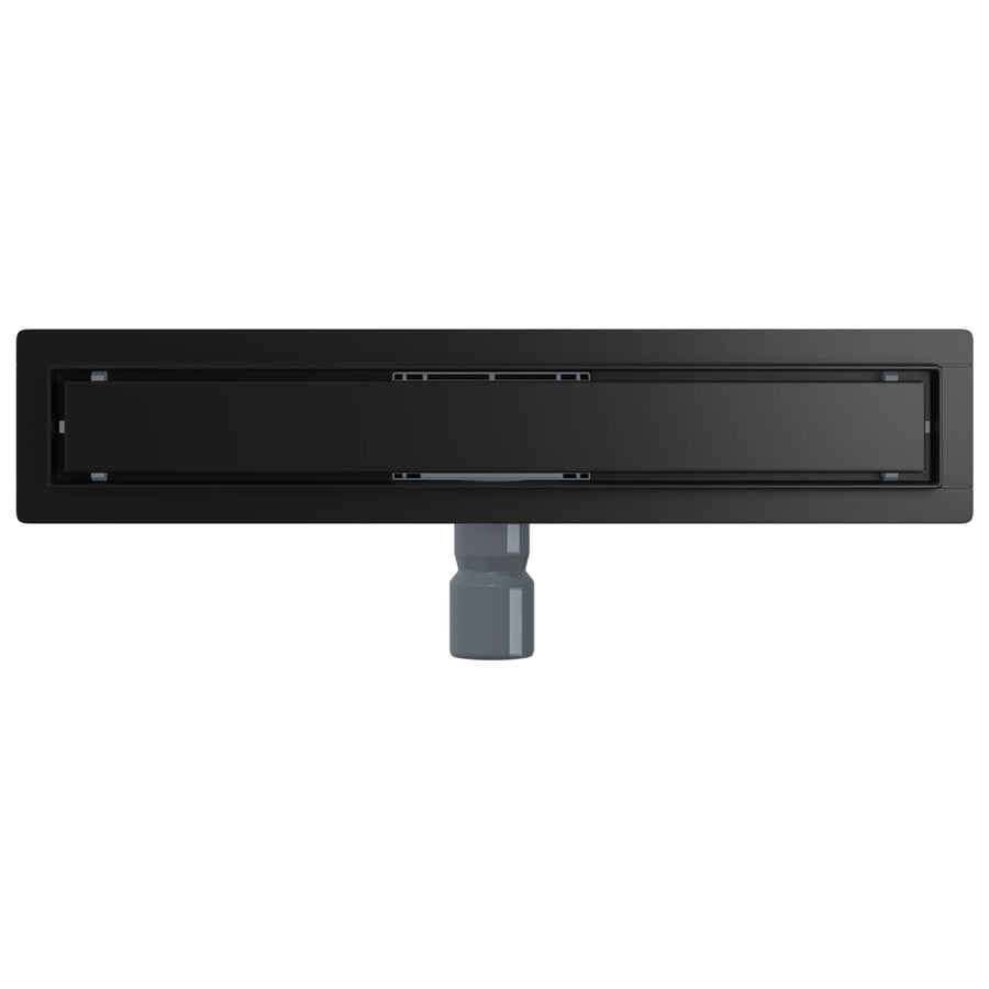 2 In 1 Doucheafvoer Roestvrij Staal 304 60 cm Zwart