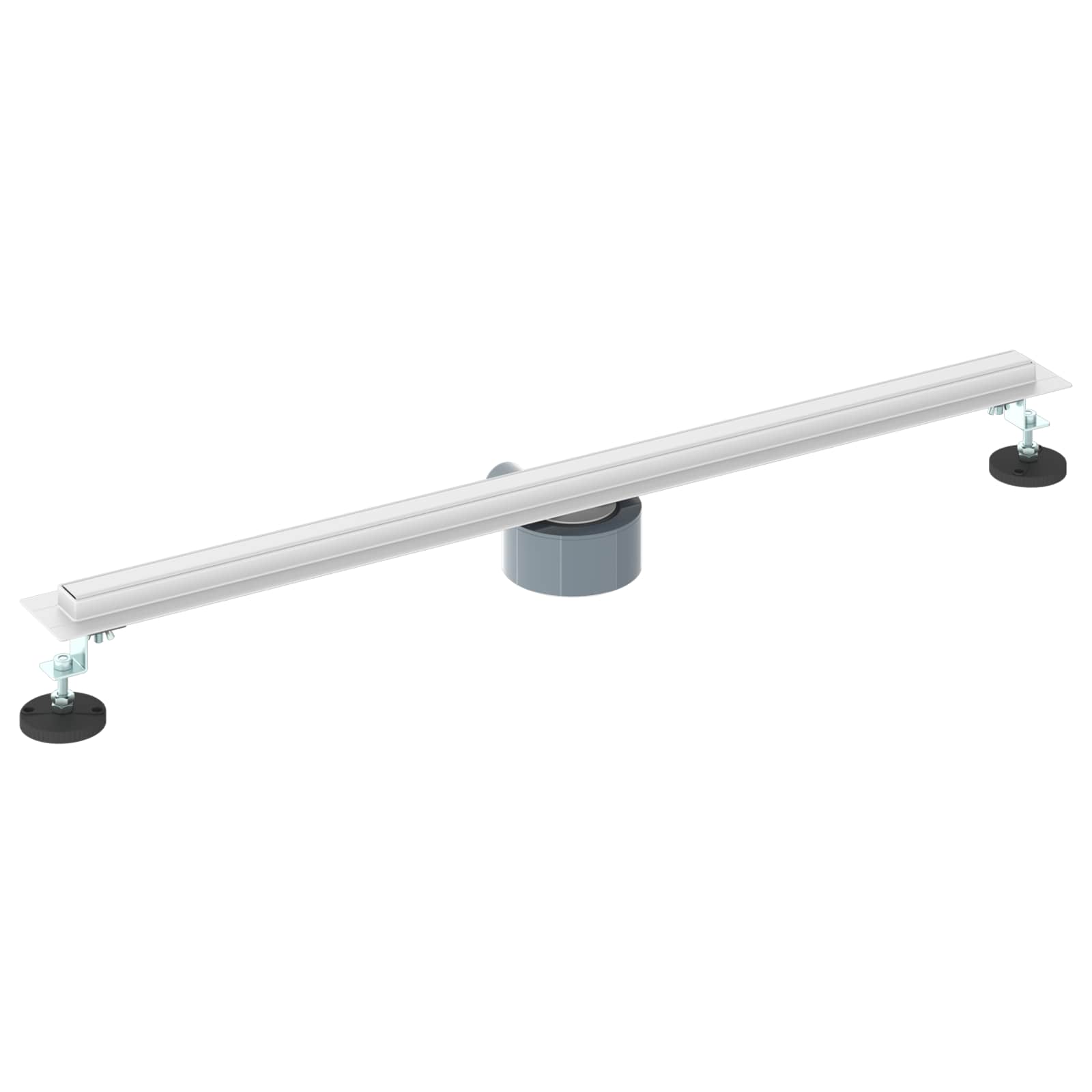 360° Doucheafvoer Met Slank Model Zilver 80 cm