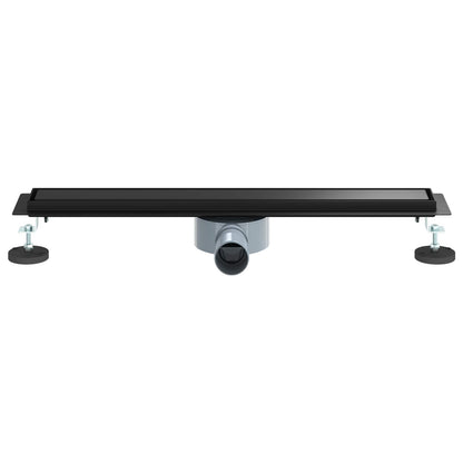 Doucheafvoer 2-In-1 Met 360° Sifon 60 cm Zwart