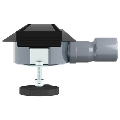 Doucheafvoer 2-In-1 Met 360° Sifon 60 cm Zwart