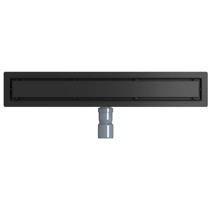 Doucheafvoer 2-In-1 Met 360° Sifon 60 cm Zwart