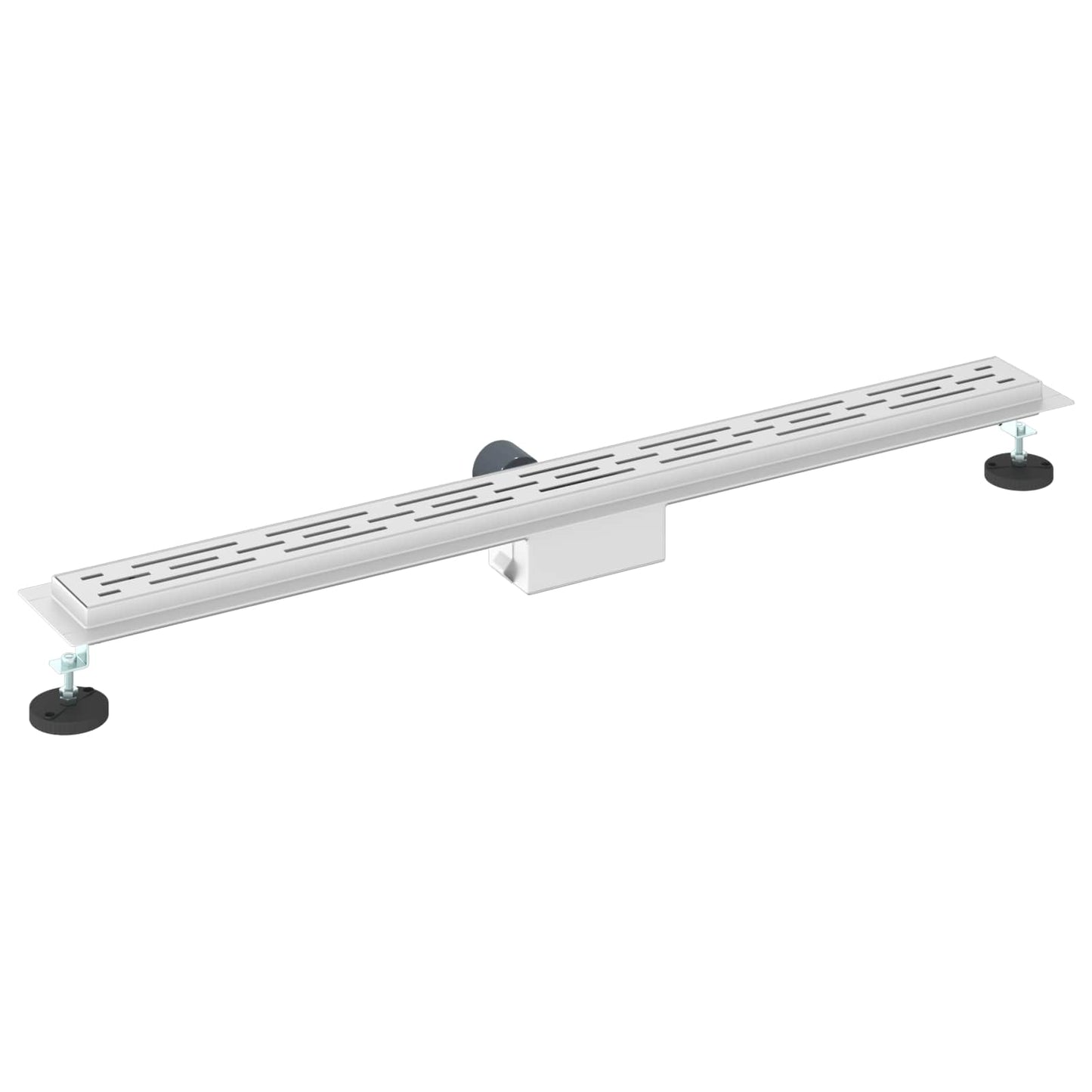 Doucheafvoer met Glazen Deksel Zilver 90 cm Roestvrij staal 304