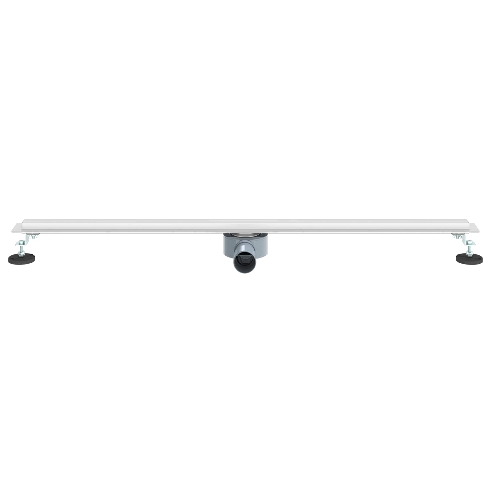 360° Doucheafvoer Met Slank Model Zilver 100 cm