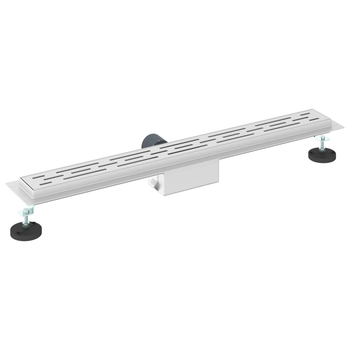 Doucheafvoer met Glazen Deksel Zilver 70 cm Roestvrij staal 304
