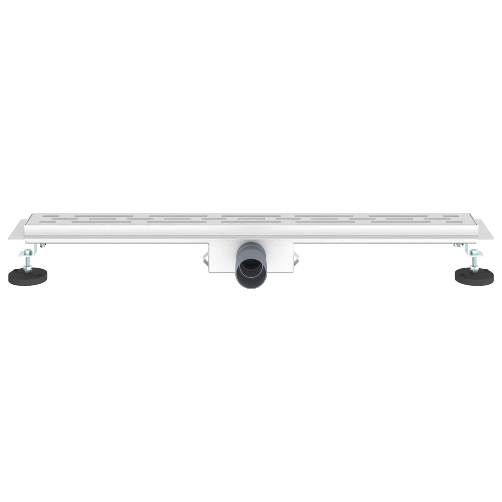 Doucheafvoer met Glazen Deksel Zilver 70 cm Roestvrij staal 304