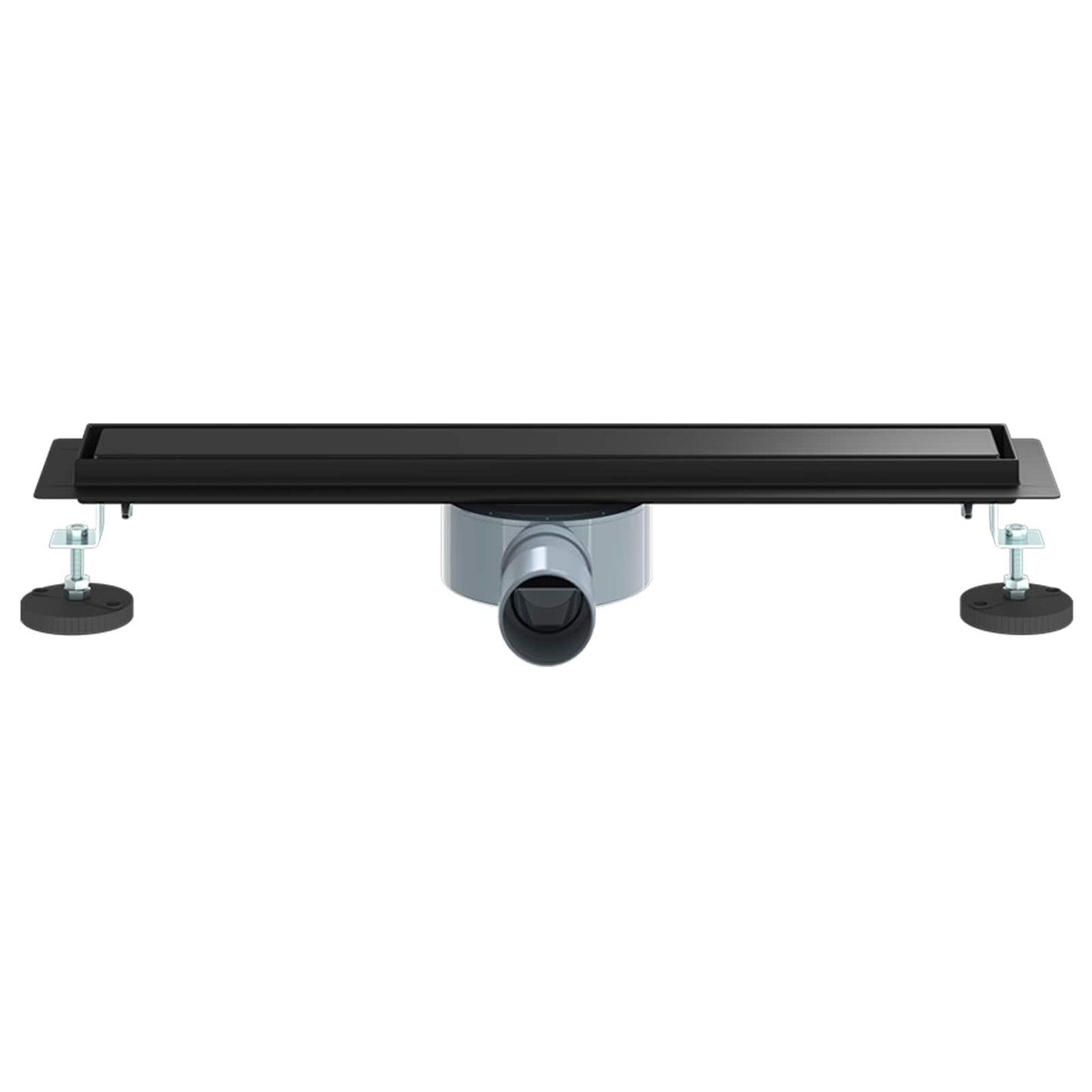 Doucheafvoer 2-In-1 Met 360° Sifon 50 cm Zwart