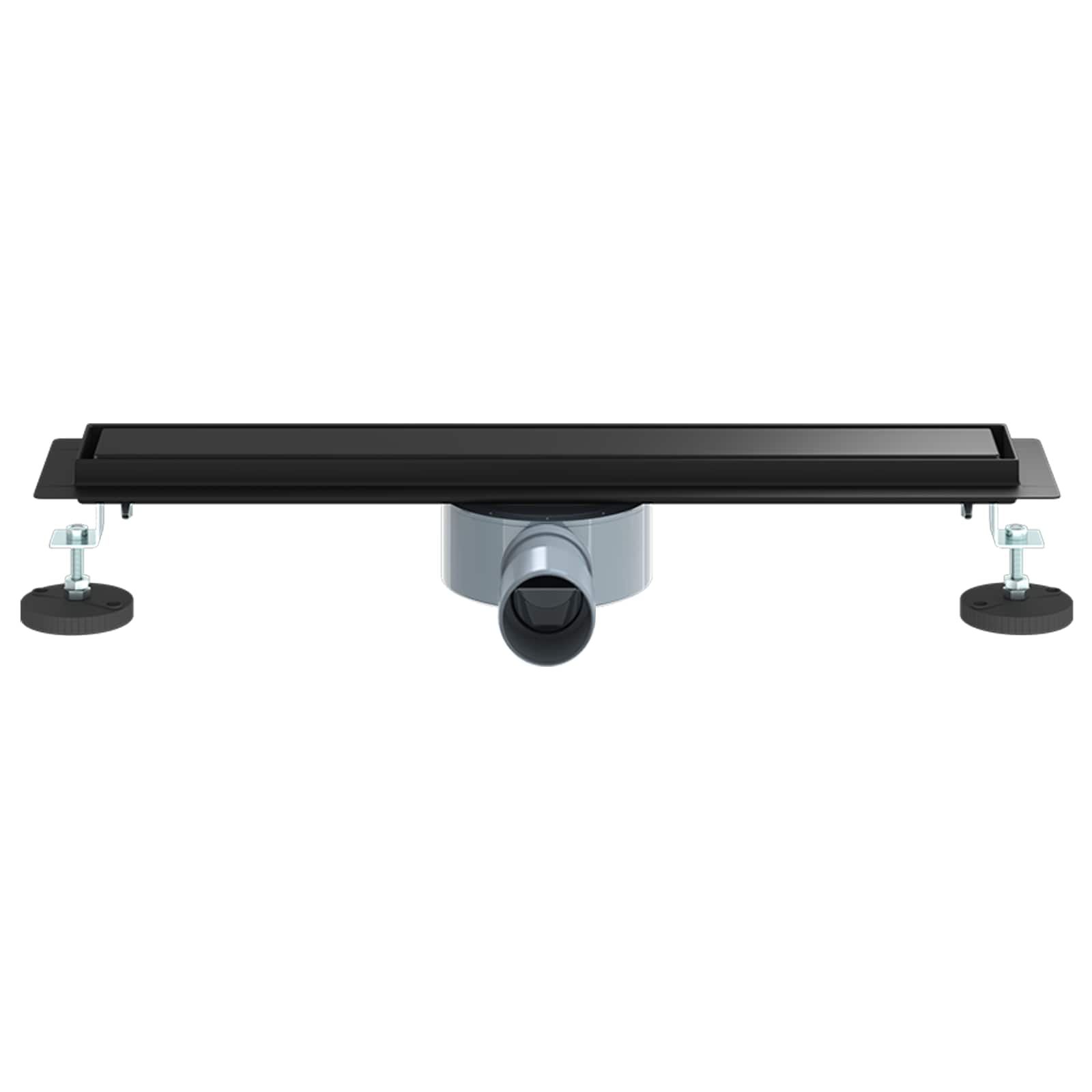 Doucheafvoer 2-In-1 Met 360° Sifon 50 cm Zwart