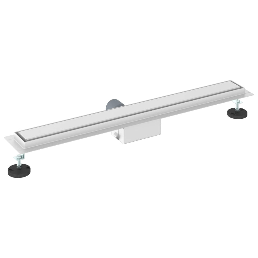 Doucheafvoer met Glazen Deksel Zilver 70 cm Roestvrij staal 304