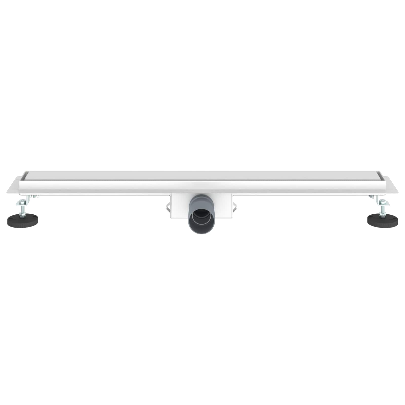 Doucheafvoer met Glazen Deksel Zilver 70 cm Roestvrij staal 304
