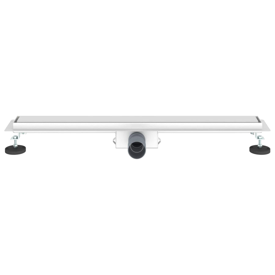 Doucheafvoer met Glazen Deksel Zilver 70 cm Roestvrij staal 304