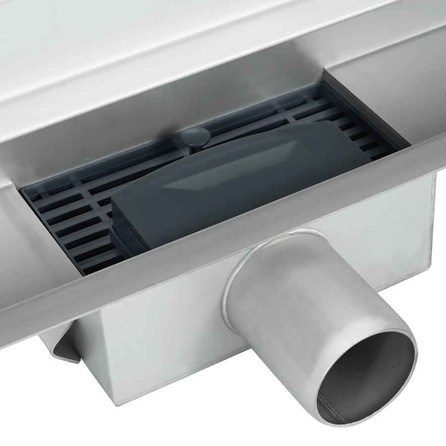 Wandgemonteerde Douche Afvoer Zilver 90 cm Roestvrij staal 304