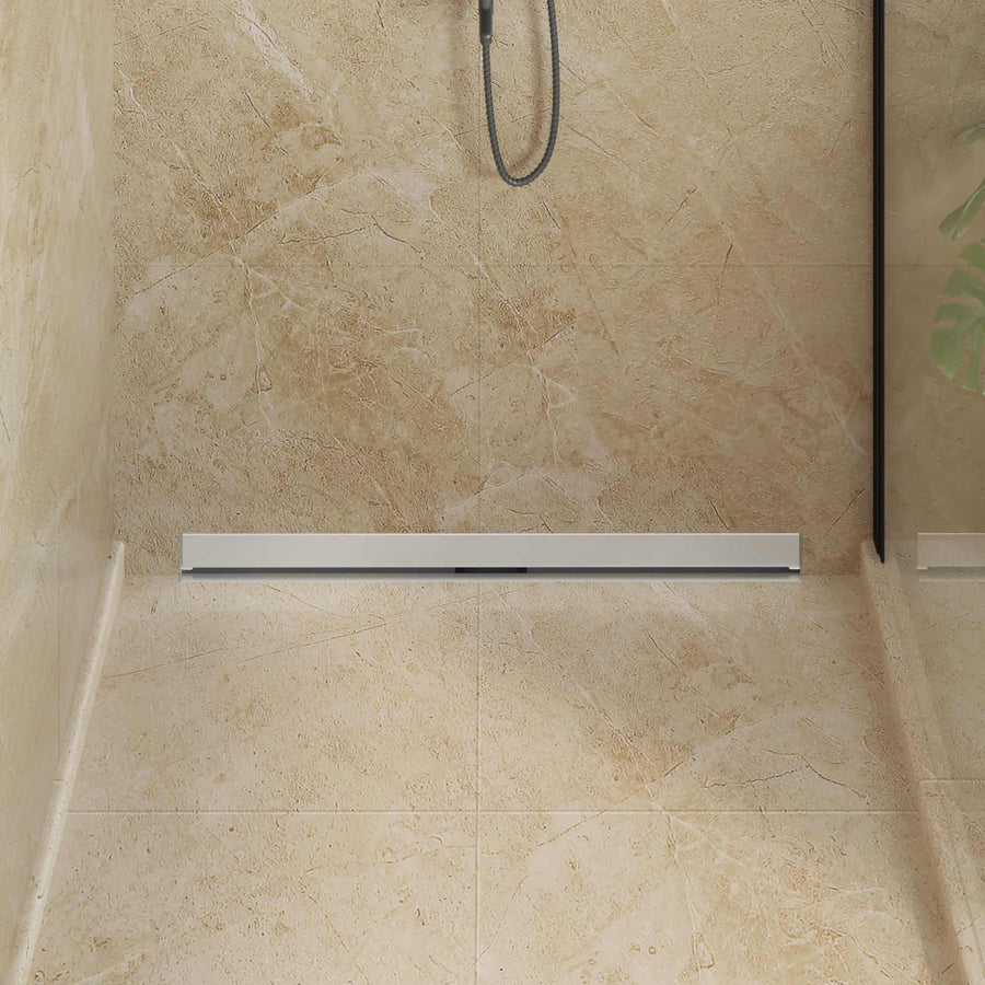 Wandgemonteerde Douche Afvoer Zilver 90 cm Roestvrij staal 304