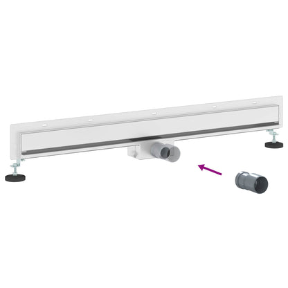 Wandgemonteerde Douche Afvoer Zilver 90 cm Roestvrij staal 304