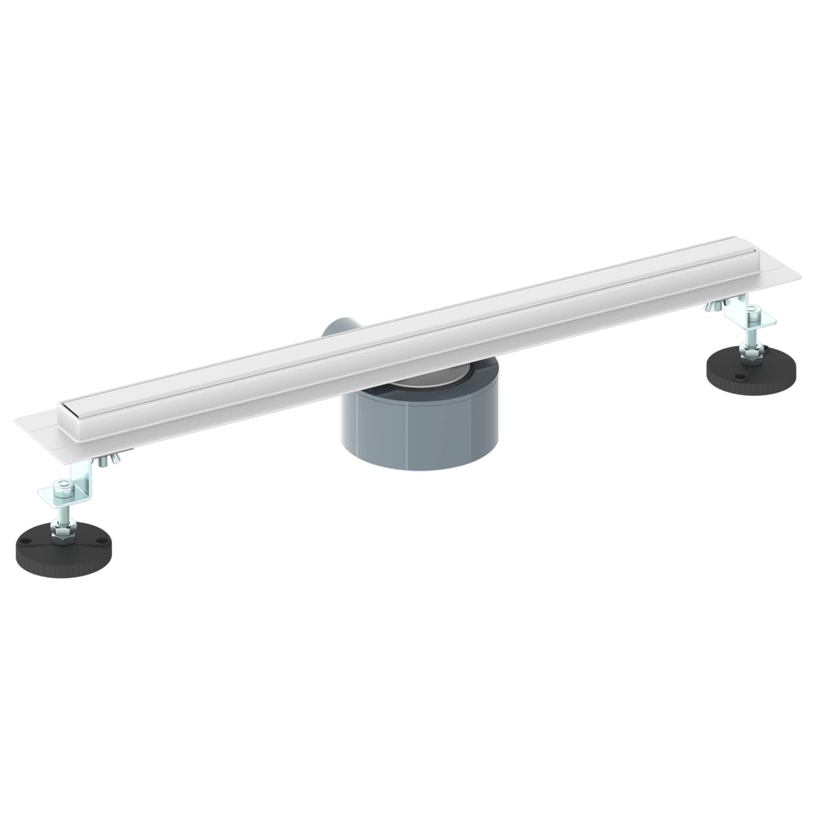360° Doucheafvoer Met Slank Model Zilver 50 cm
