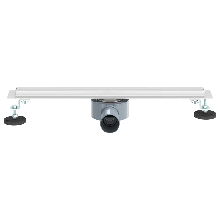 360° Doucheafvoer Met Slank Model Zilver 50 cm