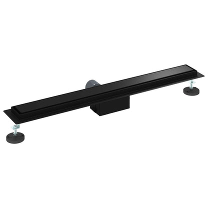 2 In 1 Doucheafvoer Roestvrij Staal 304 70 cm Zwart