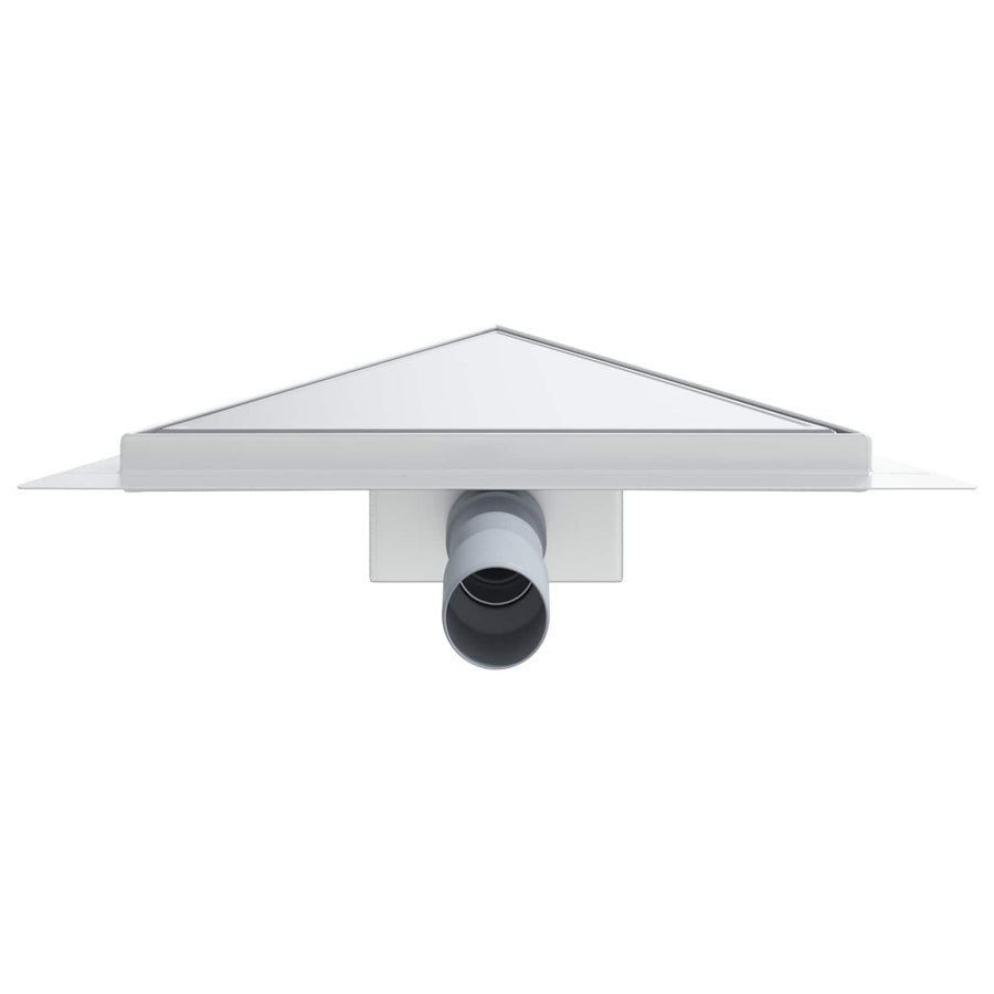 2 in 1 Driehoek Doucheafvoer Zilver 25 x 25 cm