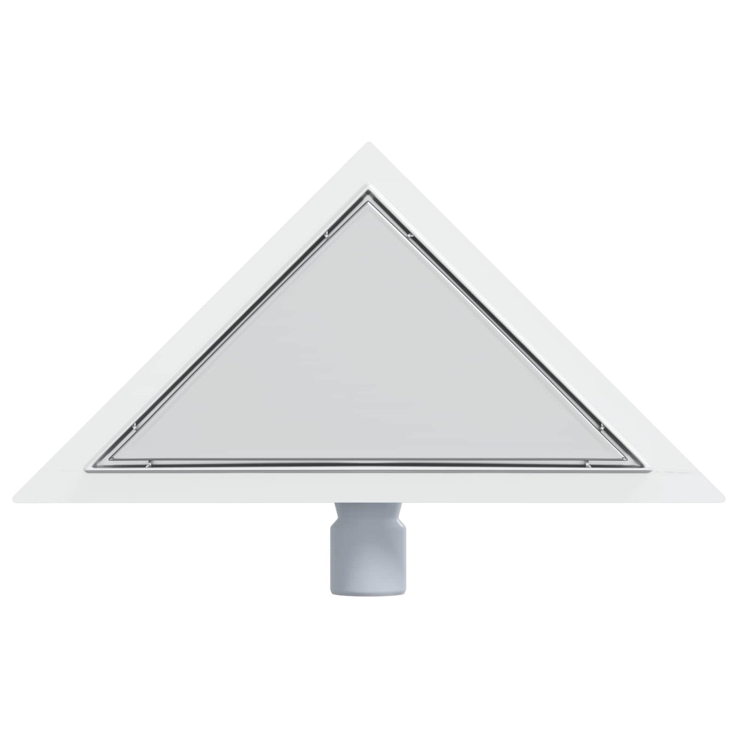 2 in 1 Driehoek Doucheafvoer Zilver 25 x 25 cm