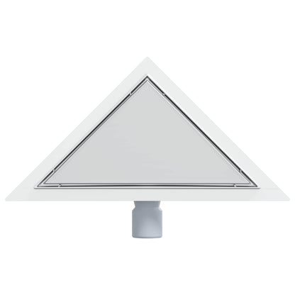 2 in 1 Driehoek Doucheafvoer Zilver 25 x 25 cm