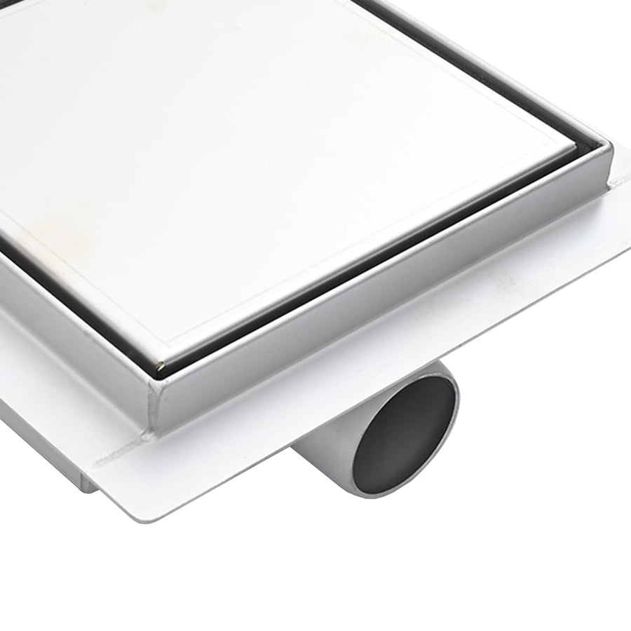 2 in 1 doucheafvoer Zilver 15 x 15 cm Roestvrij staal 304
