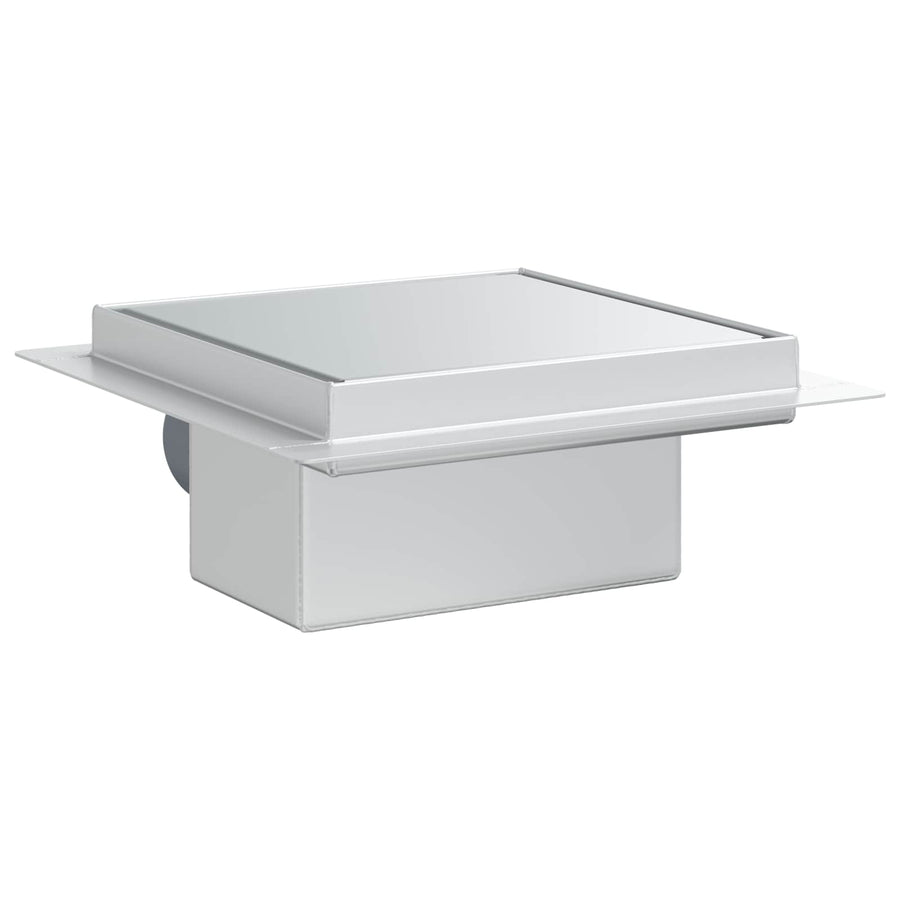 2 in 1 doucheafvoer Zilver 15 x 15 cm Roestvrij staal 304
