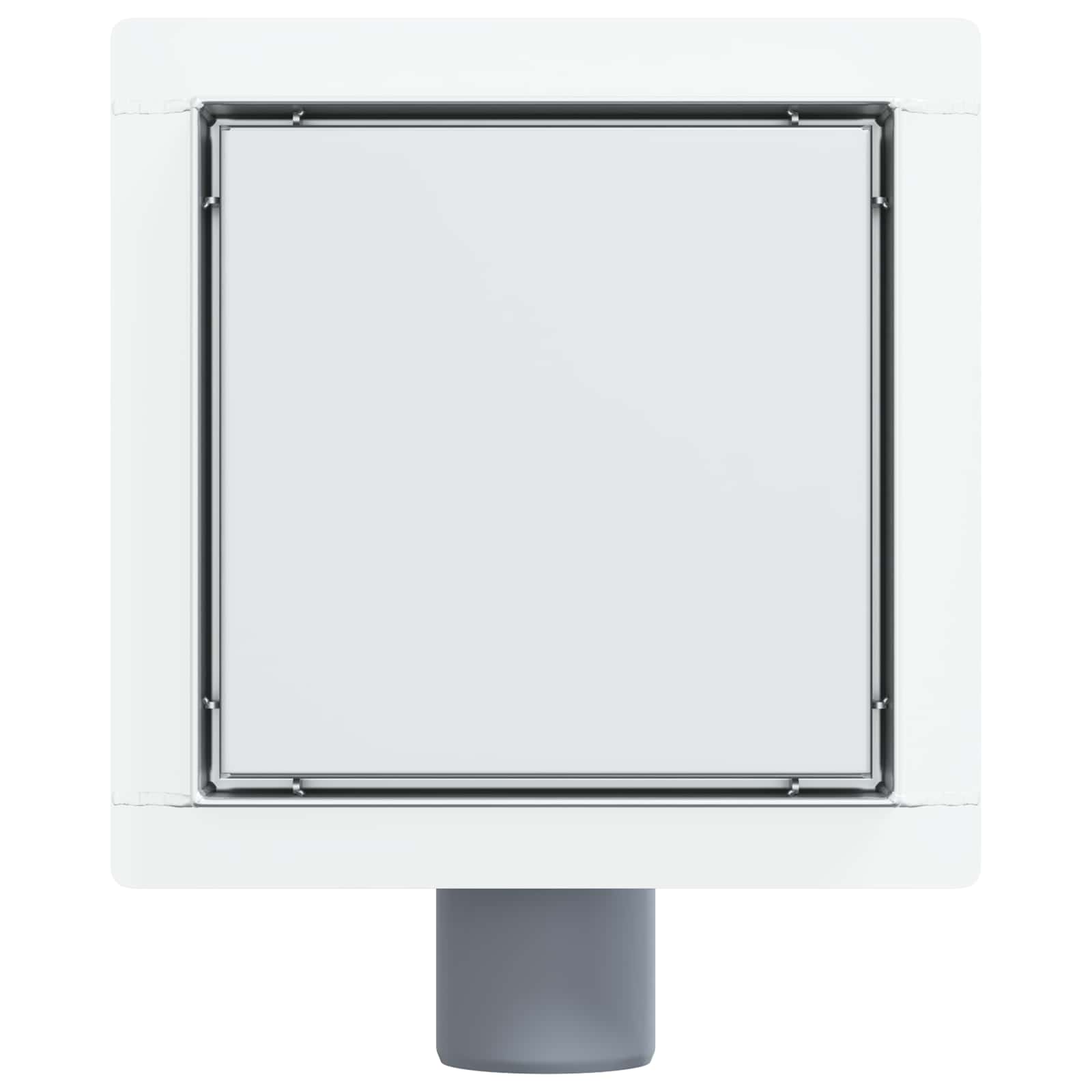 2 in 1 doucheafvoer Zilver 15 x 15 cm Roestvrij staal 304