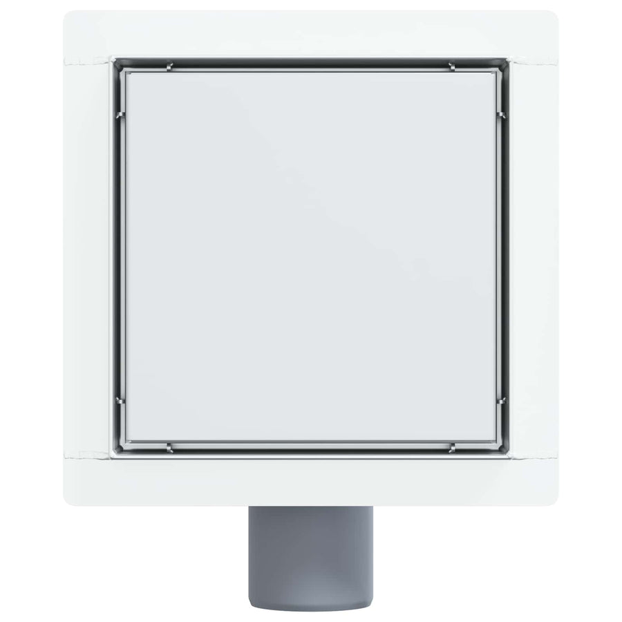 2 in 1 doucheafvoer Zilver 15 x 15 cm Roestvrij staal 304