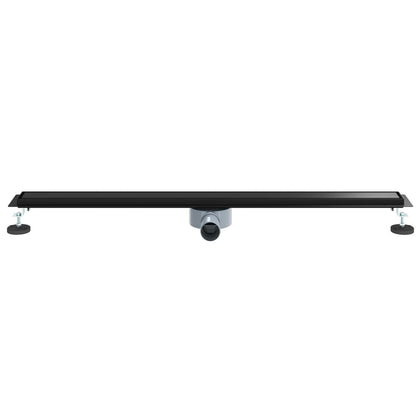Doucheafvoer 2-In-1 Met 360° Sifon 100 cm Zwart