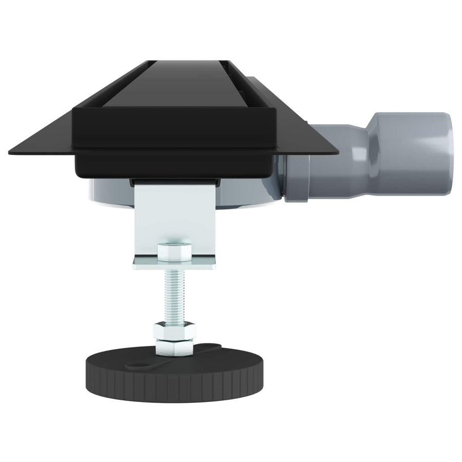 Doucheafvoer 2-In-1 Met 360° Sifon 100 cm Zwart