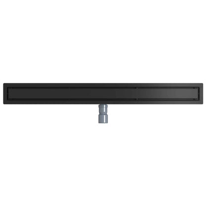 Doucheafvoer 2-In-1 Met 360° Sifon 100 cm Zwart