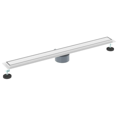 Doucheafvoer 2-in-1 met 360° Sifon Zilver 90 cm