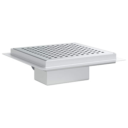 2 in 1 doucheafvoer Zilver 20 x 20 cm Roestvrij staal 304