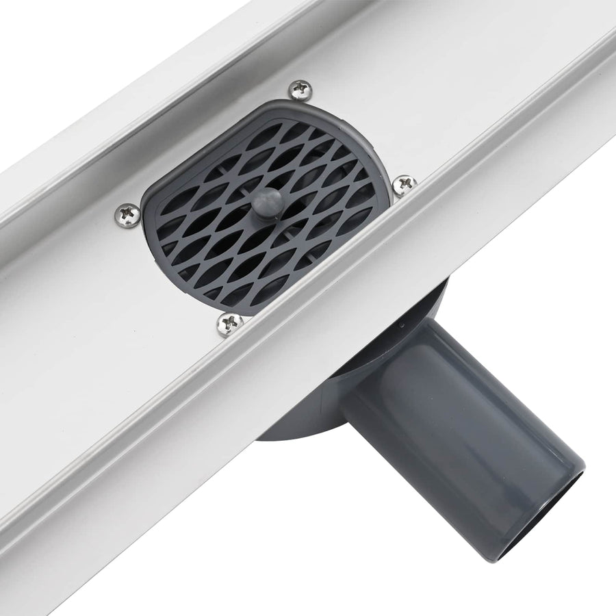Doucheafvoer 2-in-1 met 360° Sifon Zilver 50 cm