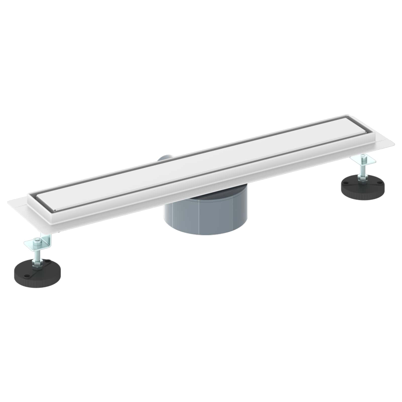 Doucheafvoer 2-in-1 met 360° Sifon Zilver 50 cm