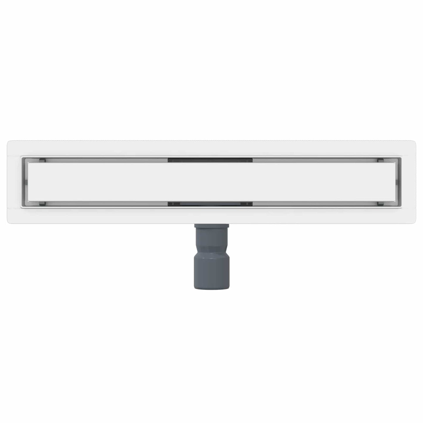Doucheafvoer met Glazen Deksel Zilver 60 cm Roestvrij staal 304