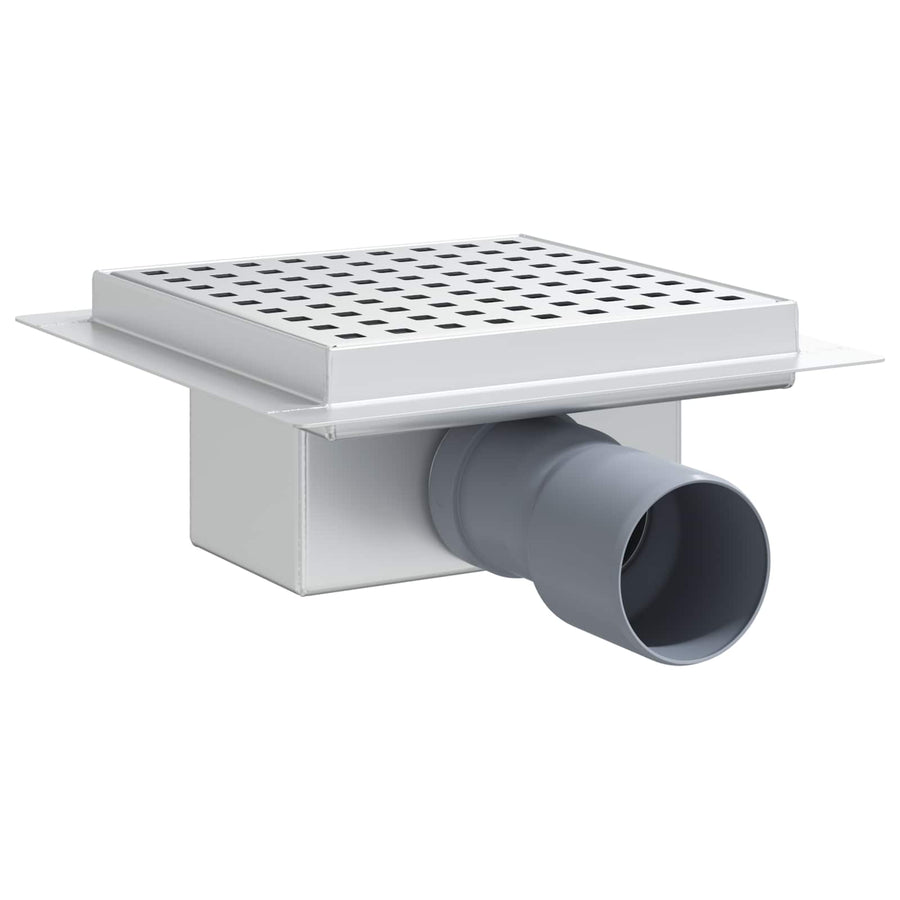 2 in 1 doucheafvoer Zilver 15 x 15 cm Roestvrij staal 304