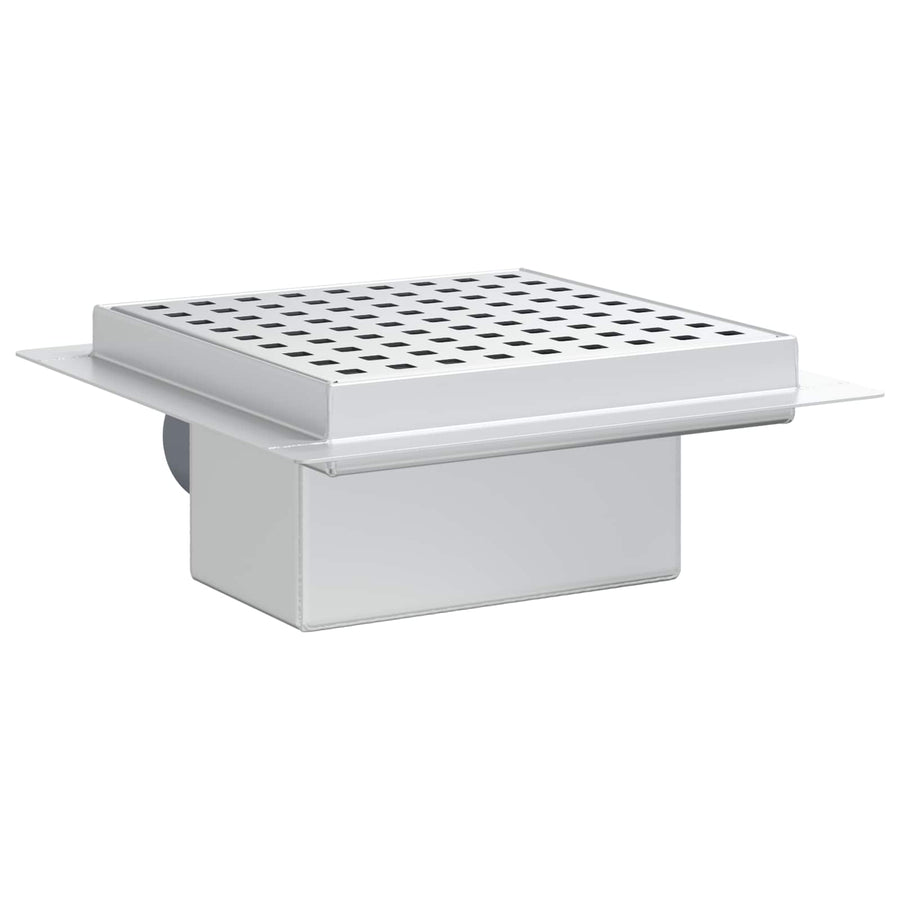 2 in 1 doucheafvoer Zilver 15 x 15 cm Roestvrij staal 304
