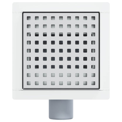 2 in 1 doucheafvoer Zilver 15 x 15 cm Roestvrij staal 304