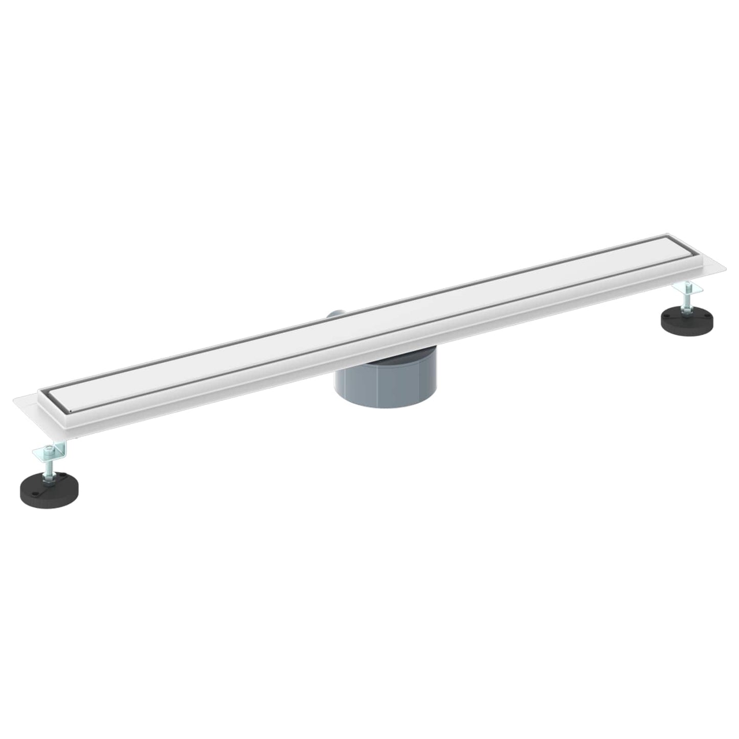 Doucheafvoer 2-in-1 met 360° Sifon Zilver 80 cm