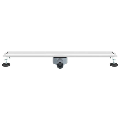 Doucheafvoer 2-in-1 met 360° Sifon Zilver 80 cm