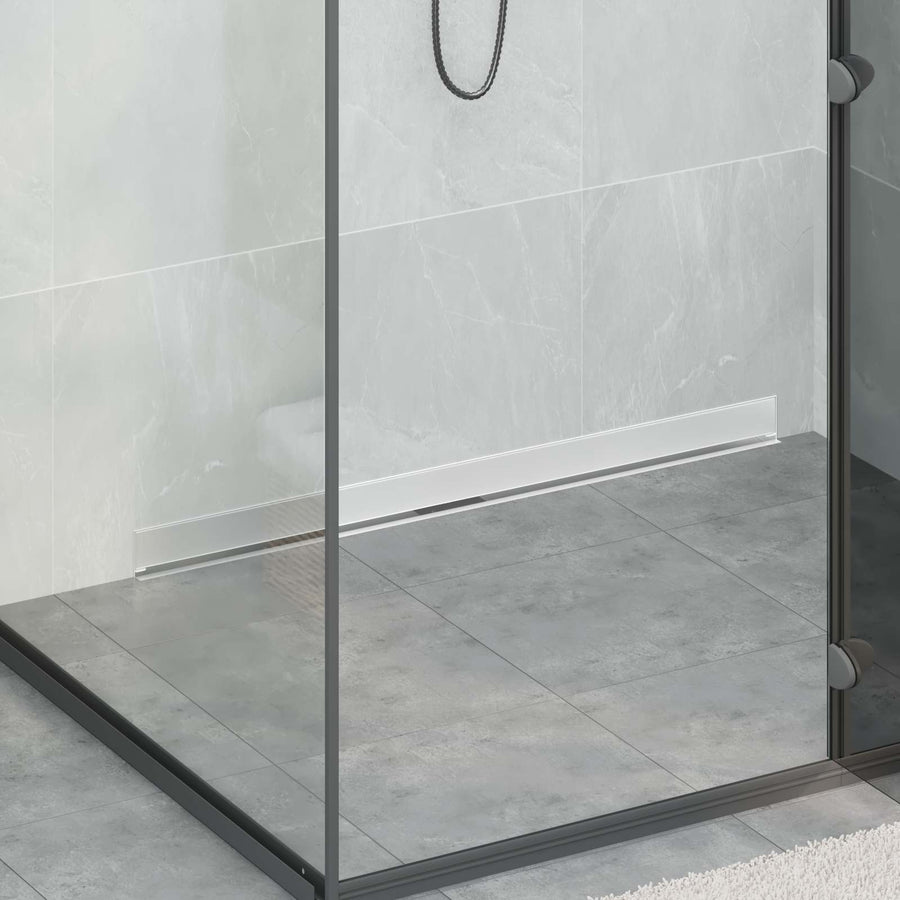 Wandgemonteerde Douche Afvoer Zilver 100 cm Roestvrij staal 304