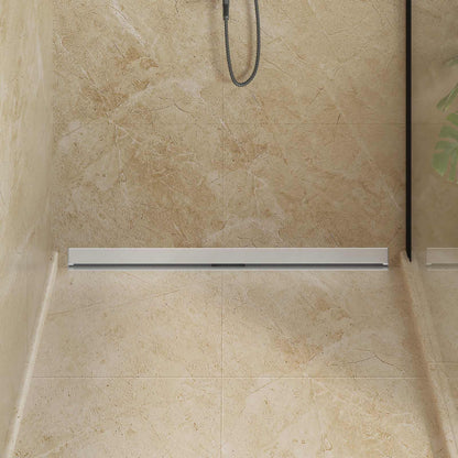 Wandgemonteerde Douche Afvoer Zilver 100 cm Roestvrij staal 304