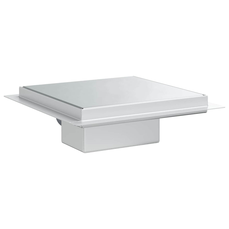 2 in 1 doucheafvoer Zilver 20 x 20 cm Roestvrij staal 304