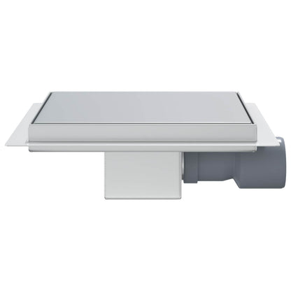 2 in 1 doucheafvoer Zilver 20 x 20 cm Roestvrij staal 304
