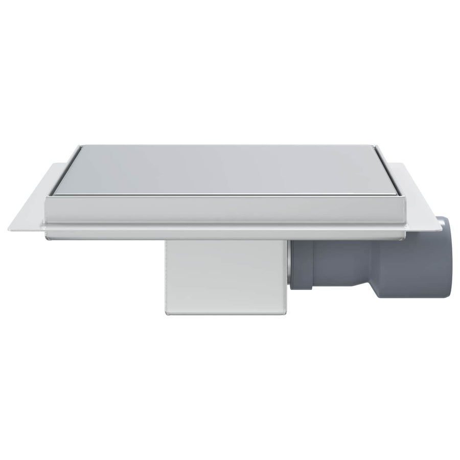 2 in 1 doucheafvoer Zilver 20 x 20 cm Roestvrij staal 304