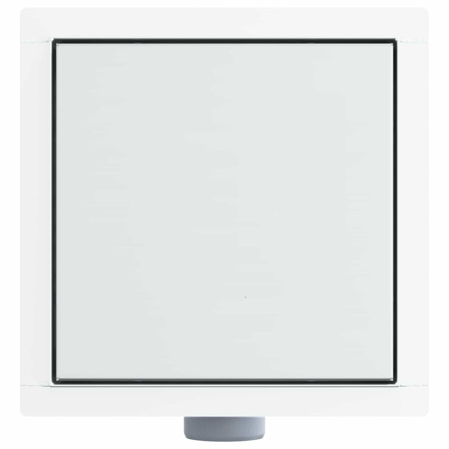 2 in 1 doucheafvoer Zilver 20 x 20 cm Roestvrij staal 304