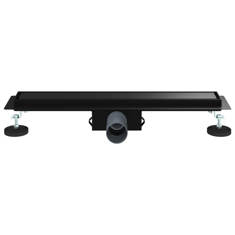 2 In 1 Doucheafvoer Roestvrij Staal 304 50 cm Zwart