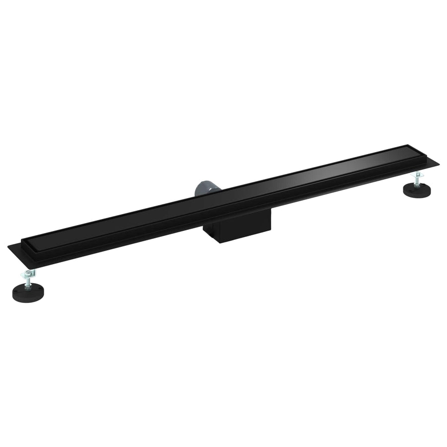 2 In 1 Doucheafvoer Roestvrij Staal 304 90 cm Zwart