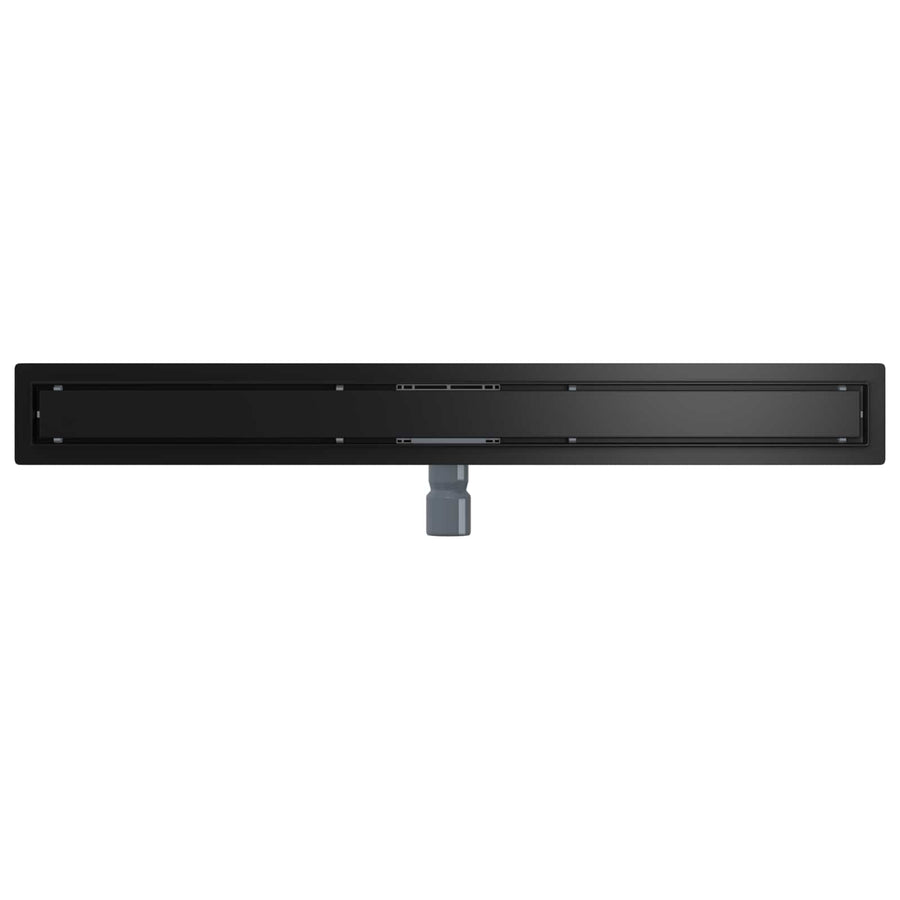 2 In 1 Doucheafvoer Roestvrij Staal 304 90 cm Zwart
